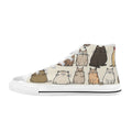 Lots Of Cats Women's High Top Canvas Shoes US12 Womens Classic High Top Shoes Printed Offshore