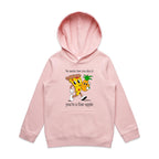 Pineapple Pizza - Kids Hoodie Pink Kids Hoodie Printed In Australia