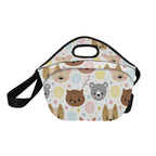 Baby Animals Neoprene Lunch Bag/Large (Model 1669) Neoprene Lunch Bag animal Printed Offshore