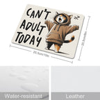 Can't Adult Today, Cat Leather Mouse Pad Leather Mouse Pad animal Printed Offshore