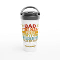 Personalised Dad, The Man Who Has Everything Except A Full Head Of Hair White 15oz Stainless Steel Travel Mug Default Title Personalised Travel Mug Dad Globally Fulfilled