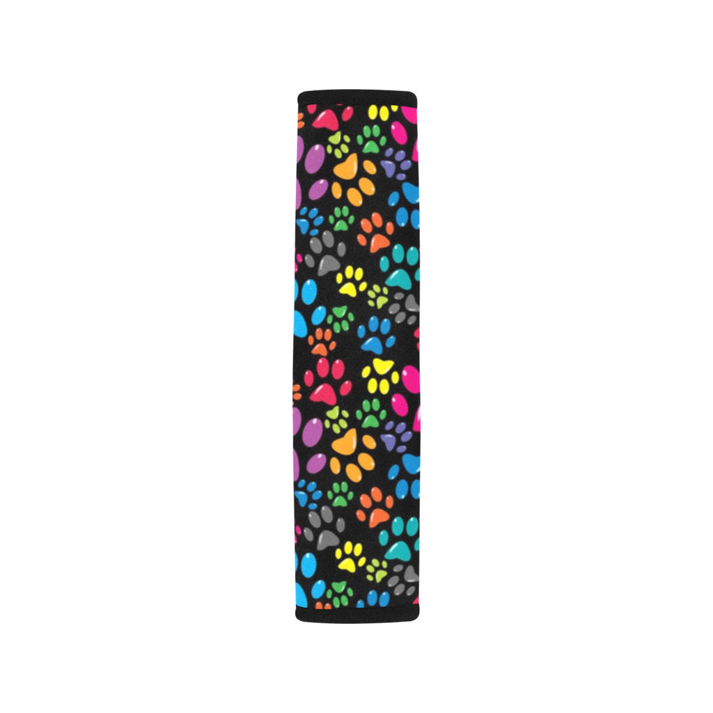 Bright Paw Prints Car Seat Belt Cover 7''x10'' (Pack of 2) Car Seat Belt Cover 7x10 (Pack of 2) animal Printed Offshore