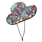 Sticker Music Wide Brim Bucket Hat Wide Brim Bucket Hat Music Printed Offshore