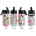 Australian Flowers 12oz Kids Water Bottle with Straw Lid