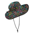 Squiggle Time Wide Brim Bucket Hat Wide Brim Bucket Hat Printed Offshore