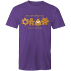 Gingerbread, It's The Sweetest Time Of The Year, Christmas - Mens T-Shirt Purple Mens Christmas T-shirt Christmas Printed In Australia