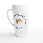 Love The Planet, Turtle - White Latte 17oz Ceramic Mug Default Title Latte Mug animal Environment Globally Fulfilled