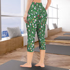 Science Love Women's High Waist Pocket Capri Yoga Leggings Women's High Waist Capri Yoga Leggings Printed Offshore Science
