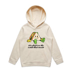 Sandwich, It's What's On The Inside That Counts - Kids Hoodie Ecru Kids Hoodie Printed In Australia