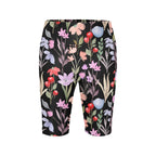 Floral Watercolour Women's Bike Shorts With Side Pockets Women's Bike Shorts Plants Printed Offshore