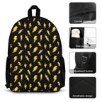 Yellow Lightning - Three Piece Backpack Set