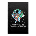 Astronaut, All We Need Is Love, Peace And A Little Space AS Colour Tea Towel Default Title Tea Towel Music Printed In Australia Space