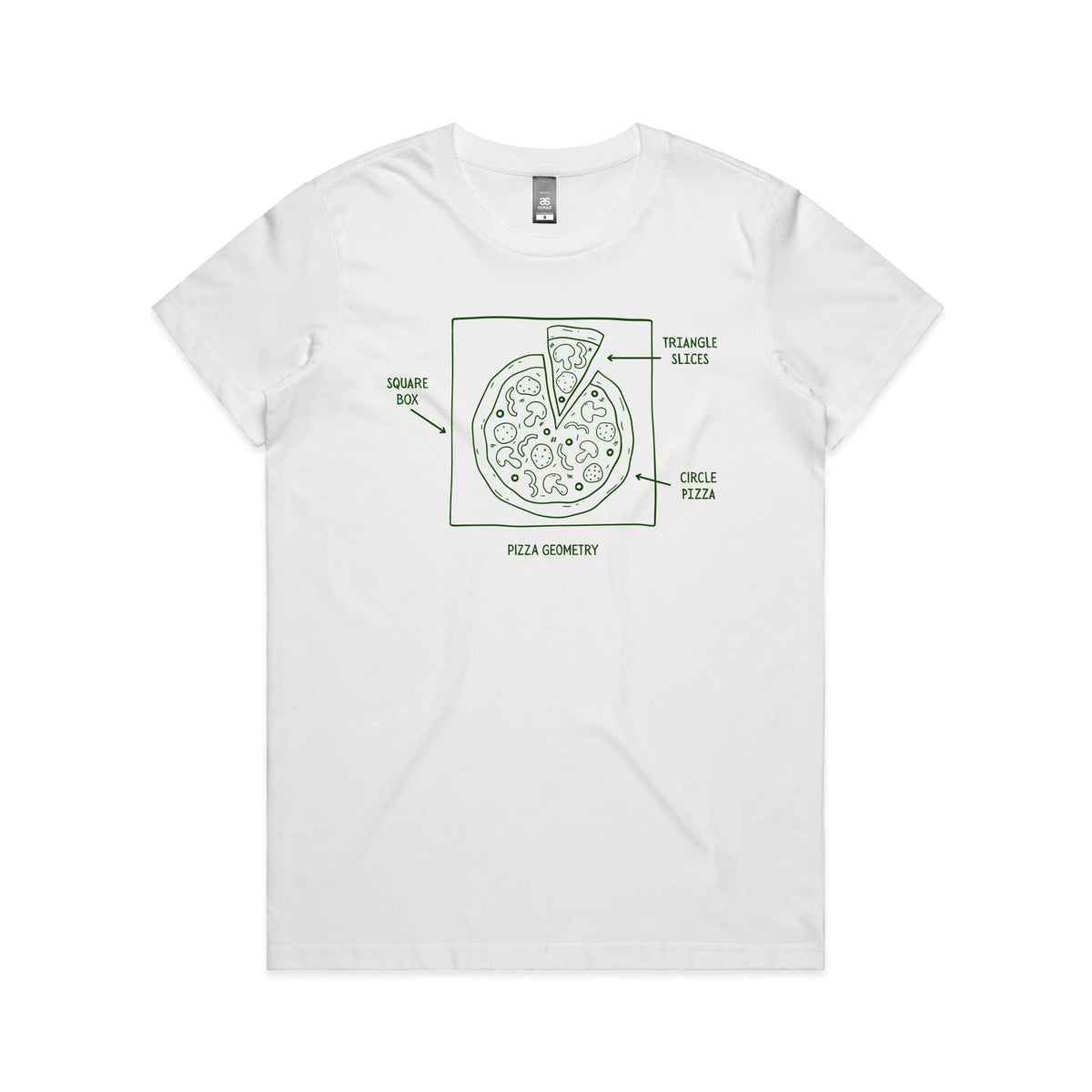 Pizza Geometry Women's AS Colour T-shirt