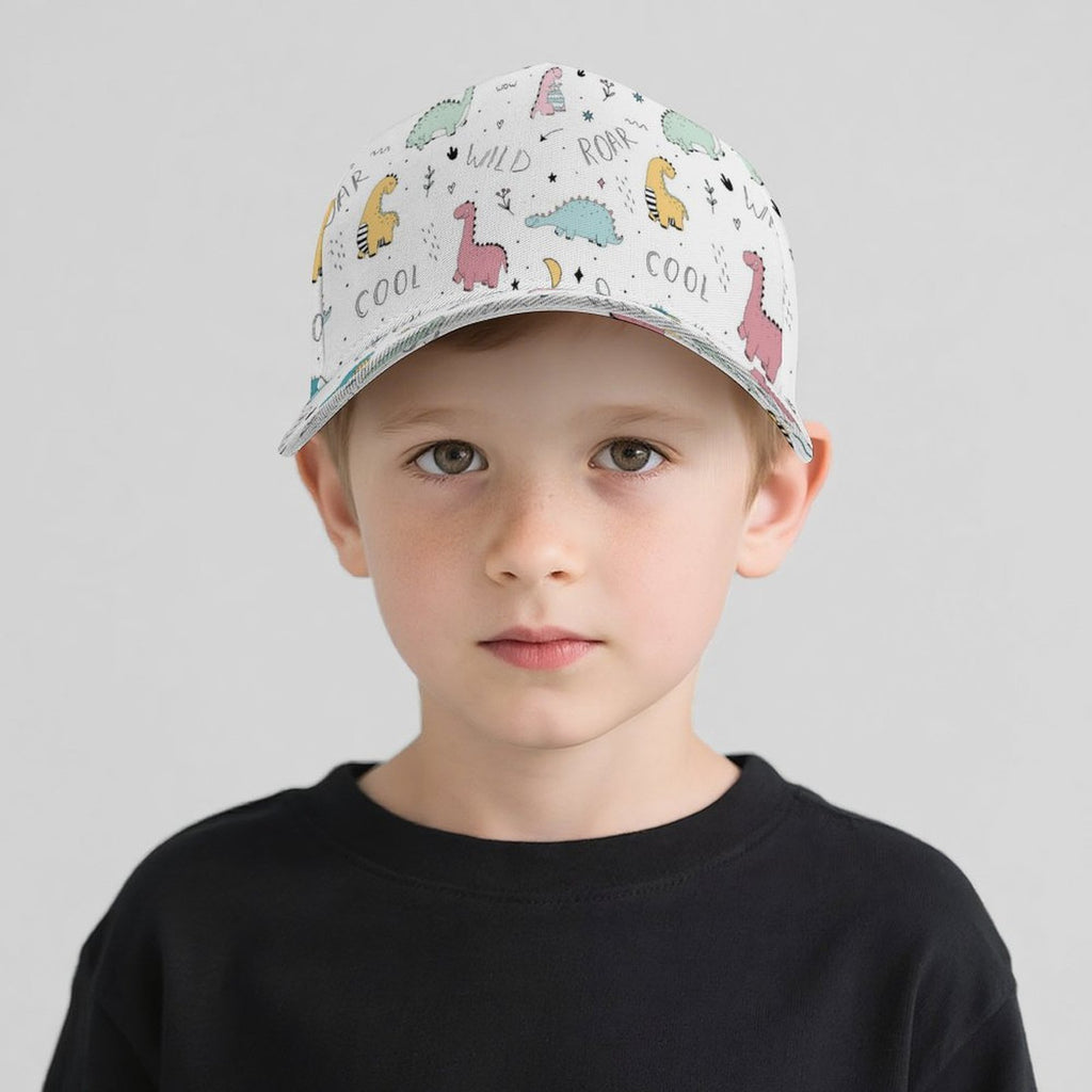 Quirky Dinosaurs Kids Baseball Cap
