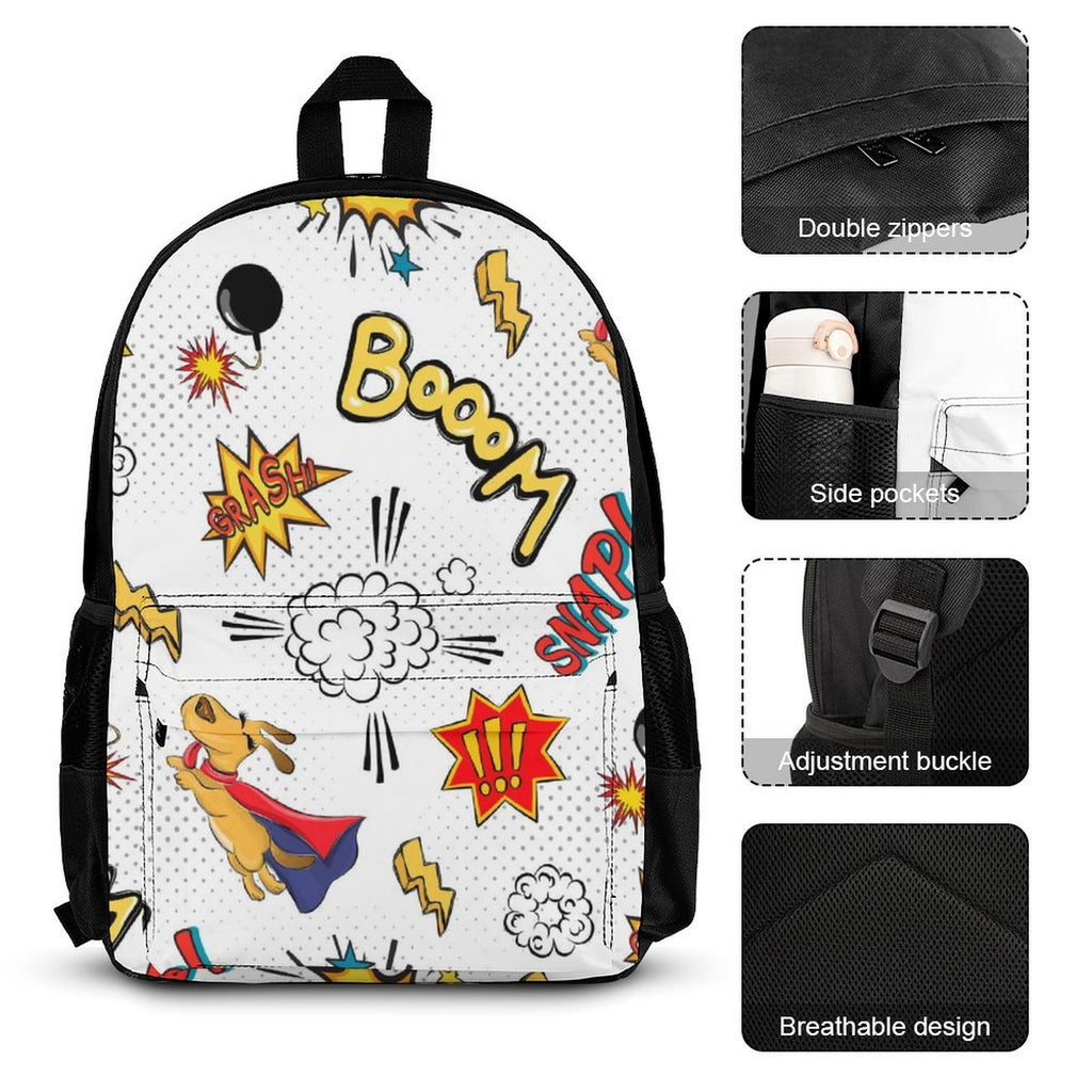 Super Dog - Three Piece Backpack Set