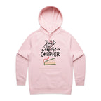 Just One More Chapter, Books - Womens Hoodie Pink Womens Hoodie Printed In Australia Reading