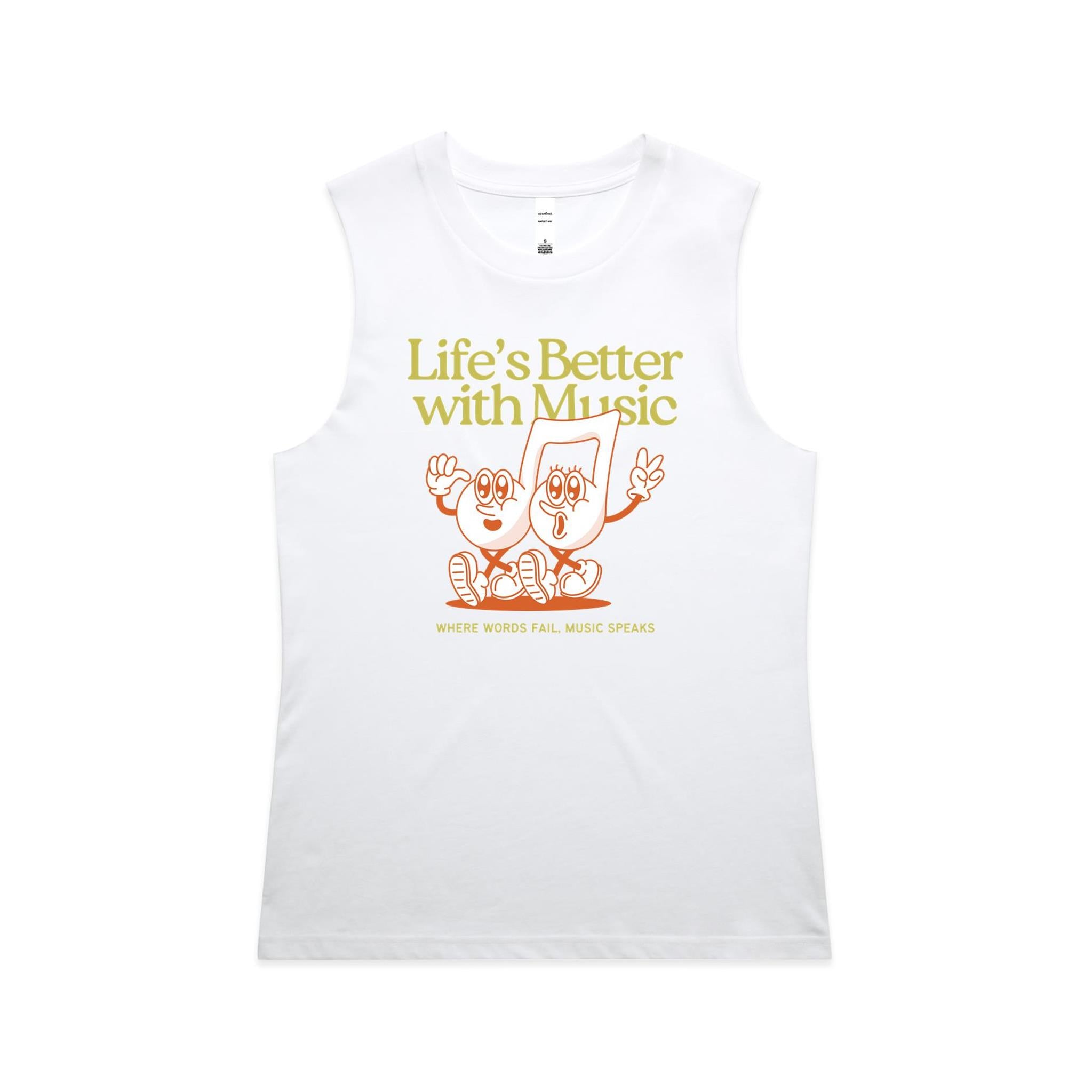 Life's Better With Music - AS Colour Women's Maple Tank