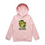 In A While, Crocodile Kid's AS Colour Hoodie Pink Kids Hoodie animal Printed In Australia