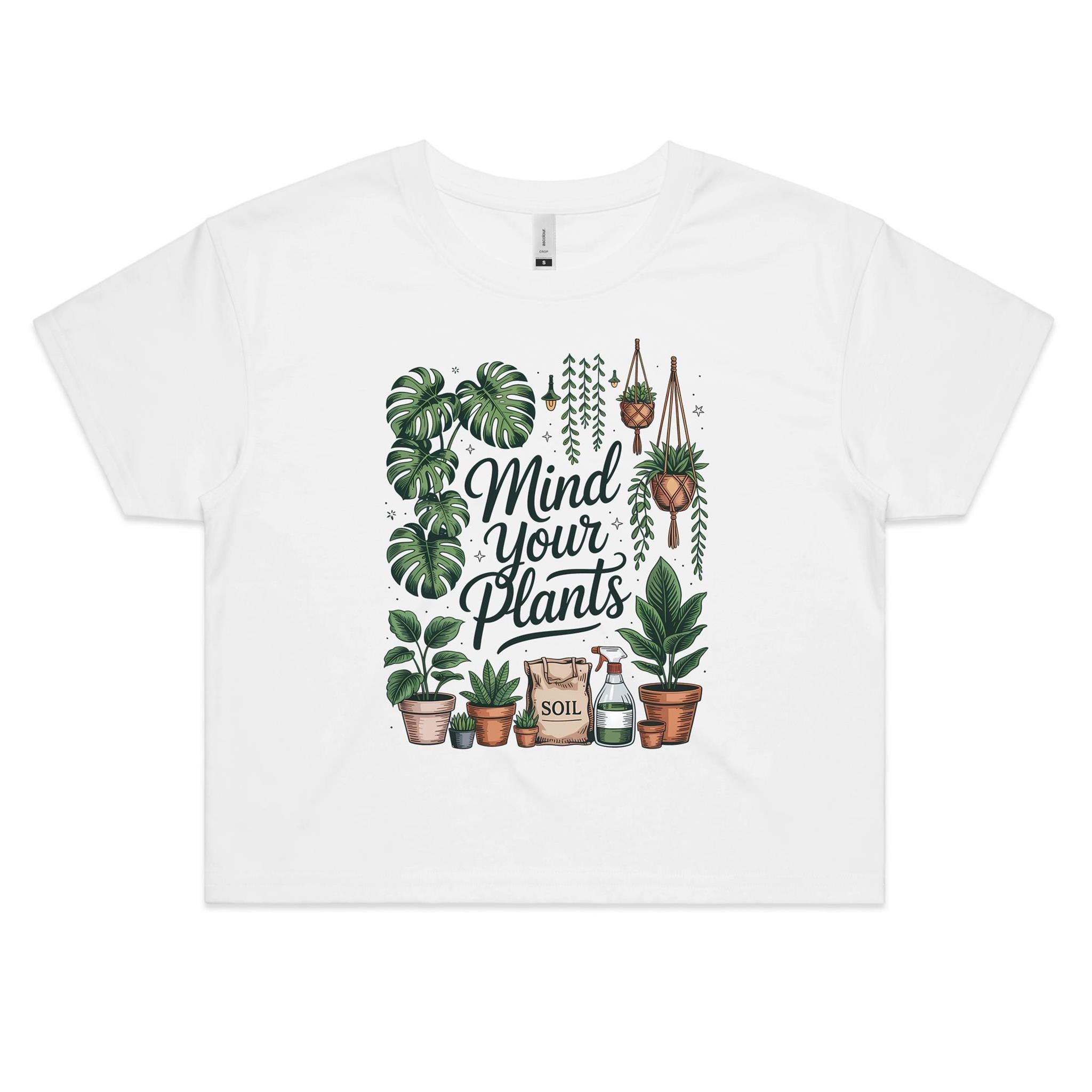 Mind Your Plants Women's AS Colour Crop Tee