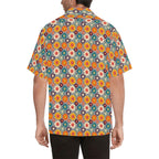 Happy Retro Flowers - Mens Hawaiian Shirt