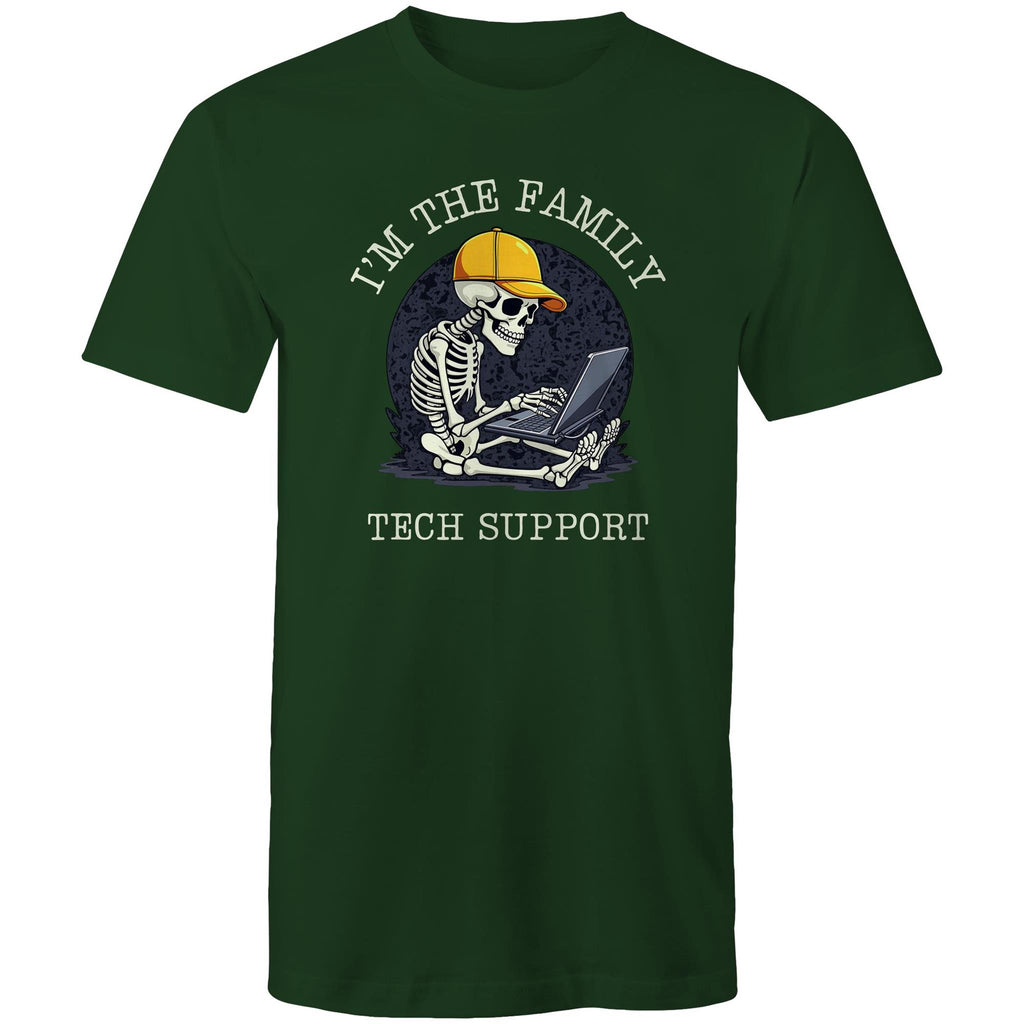 I'm The Family Tech Support - Mens T-Shirt Forest Green Mens T-shirt Printed In Australia Tech