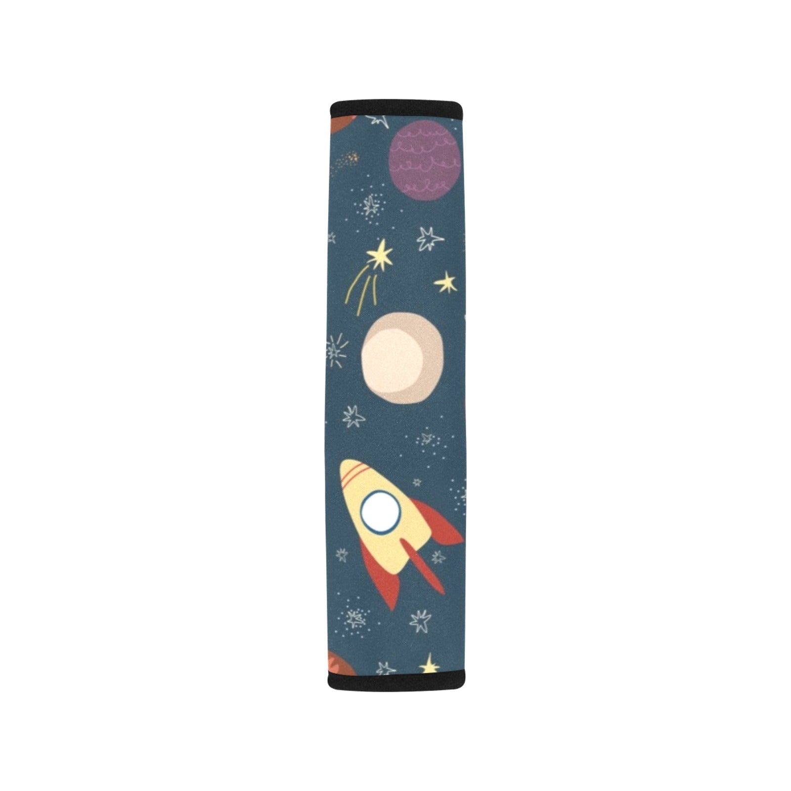 Rocket and Planets In Space Car Seat Belt Cover 7''x10'' (Pack of 2) Car Seat Belt Cover 7x10 (Pack of 2) Printed Offshore Space