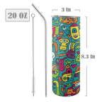 Crazy Characters - 20oz Tall Skinny Tumbler with Lid and Straw
