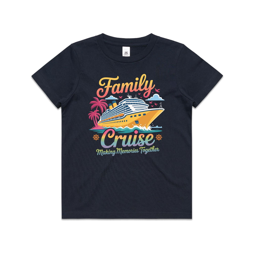 Family Cruise, Making Memories Together Kids Cruise T-shirt Navy Kids Cruise T-shirt Cruise Printed In Australia