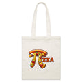 Pi PIzza Parcel Canvas Tote Bag Default Title Small Tote Bag Food Maths Printed In Australia