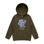 I Rock - Kids Hoodie Army Kids Hoodie Printed In Australia
