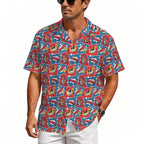 Comic Book Men's Crinkle Hawaiian Shirt