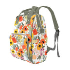 Fun Floral - Multi-Function Backpack, Nappy / Diaper Bag
