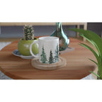 Trees - White 11oz Ceramic Mug White 11oz Mug Globally Fulfilled Plants