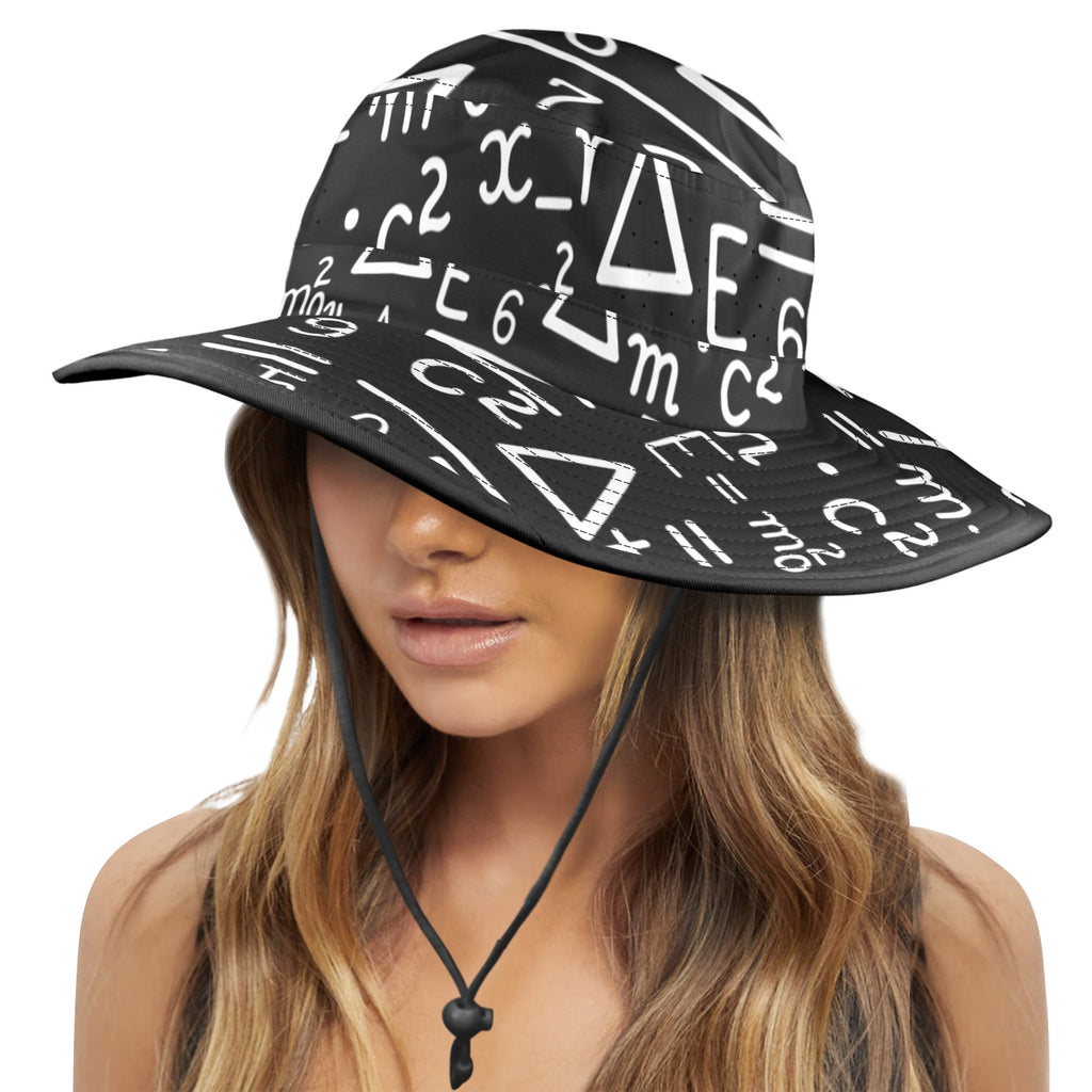 Mathematics Wide Brim Bucket Hat Wide Brim Bucket Hat Maths Printed Offshore