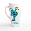 Make Every Day A Happy Earth Day White Latte 17oz Ceramic Mug Default Title Latte Mug Environment Globally Fulfilled