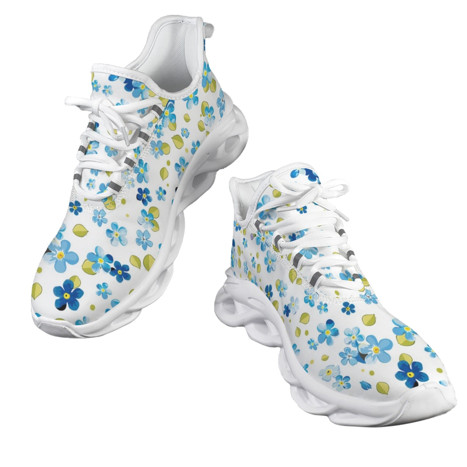 Watercolour Floral Women's Twisted Sole Sneakers