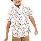 Cute Bugs Junior Kids Hawaiian Shirt