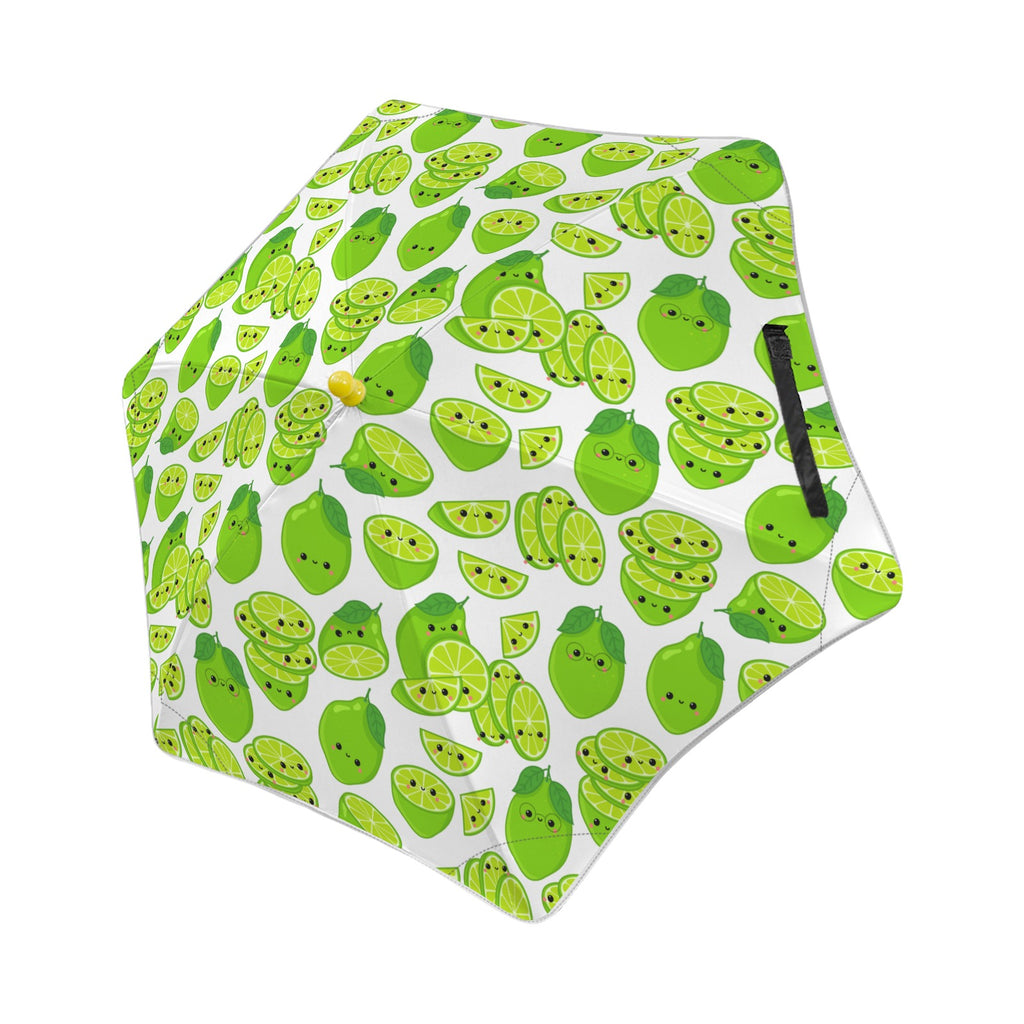 Cute Limes Kids Safe Round Corner Umbrella One Size Kids Safe Round Corner Umbrella Food Printed Offshore