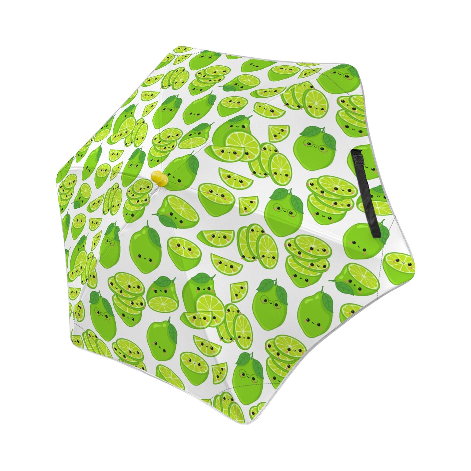 Cute Limes Kids Safe Round Corner Umbrella One Size Kids Safe Round Corner Umbrella Food Printed Offshore