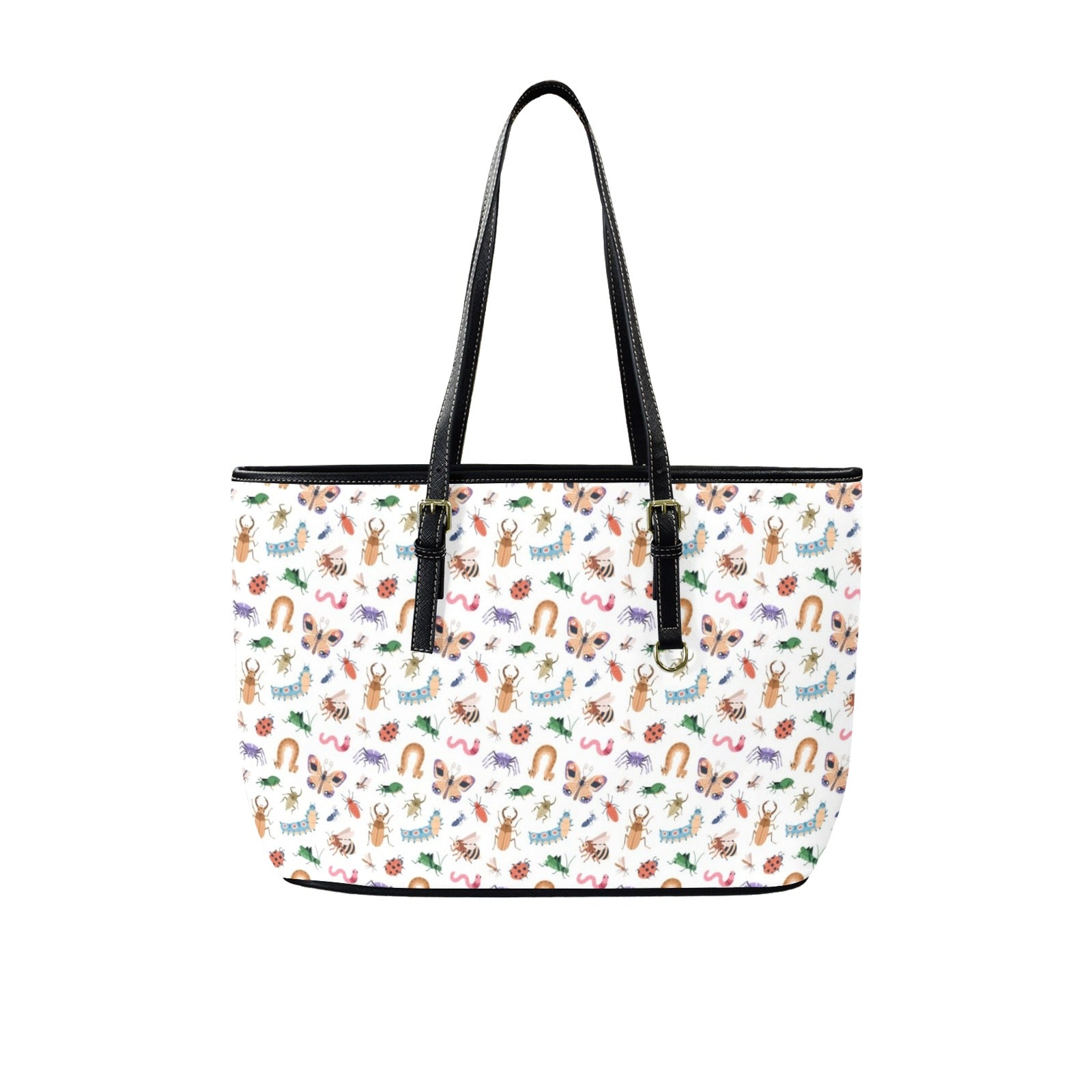 Cute Bugs - PU Leather Tote Bag - Large