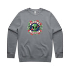 Believe In Yourself, Alien - AS Colour Stencil Crew Gravel Sweatshirt Motivation Positivity Printed In Australia Sci Fi