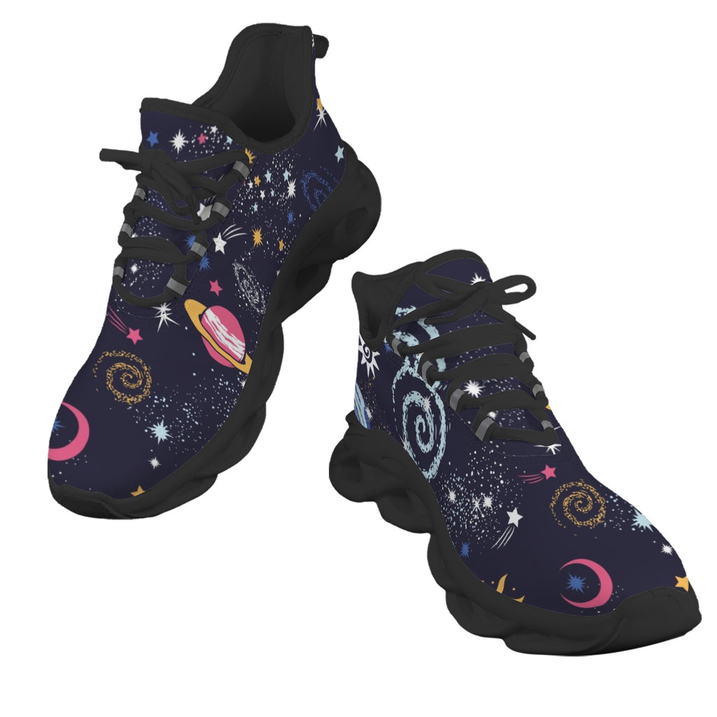 Galaxy Outer Space Men's Twisted Sole Sneakers