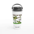 Personalised Hang In There, It Gets Worse White 15oz Stainless Steel Travel Mug Default Title Personalised Travel Mug customise Globally Fulfilled personalise