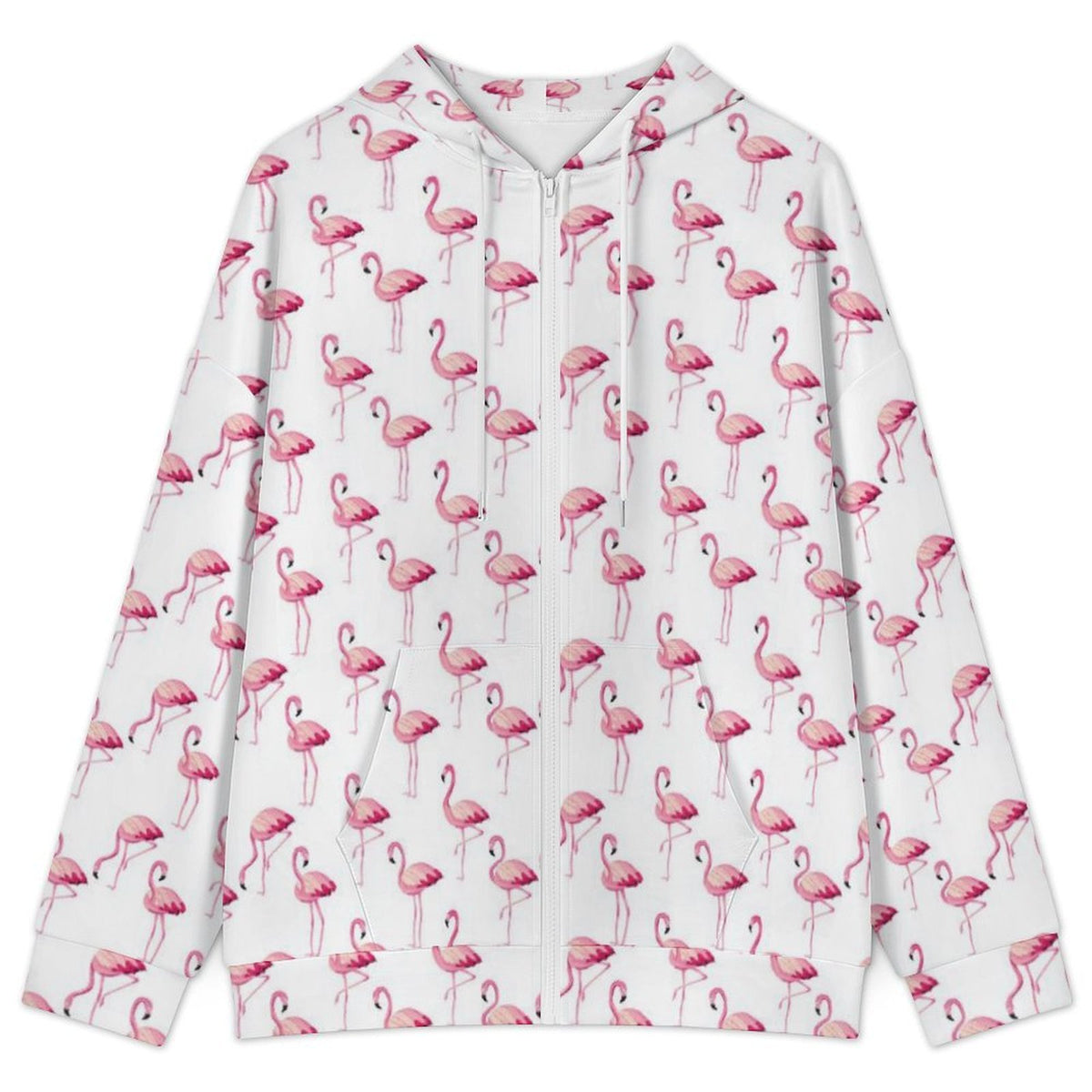 Flamingos Women's Full-Zip Hoodie
