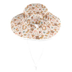 Peace And Love Wide Brim Bucket Hat Wide Brim Bucket Hat Printed Offshore Retro