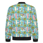 Summer Surf Men's Casual Zip‑Up Bomber Jacket