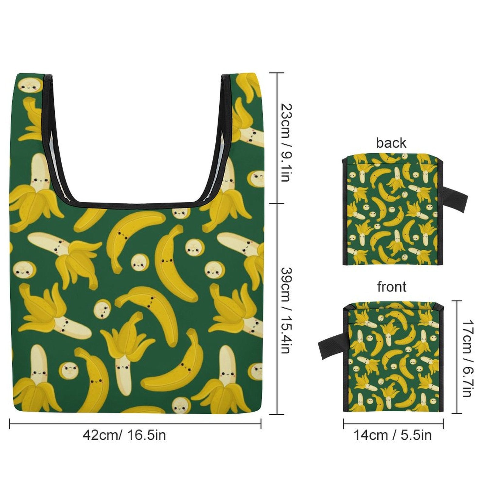Happy Bananas - Collapsible Shopping Bag