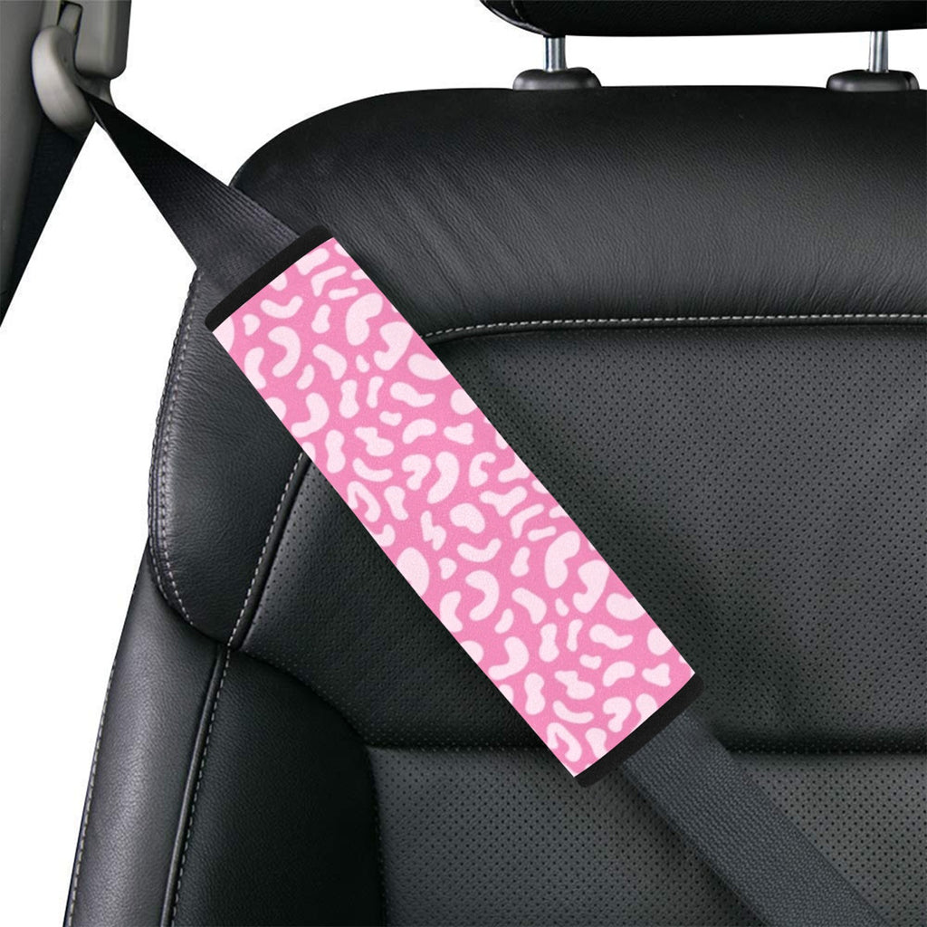 Pink Leopard Car Seat Belt Cover 7''x10'' (Pack of 2) Car Seat Belt Cover 7x10 (Pack of 2) animal Printed Offshore