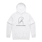 Be As Strong As Your Espresso - Mens Hoodie White Mens Hoodie Coffee Printed In Australia