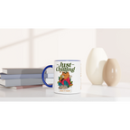 Personalised - Just Chilling - White 11oz Ceramic Mug with Colour Inside Personalised 11oz Mug animal customise Globally Fulfilled personalise